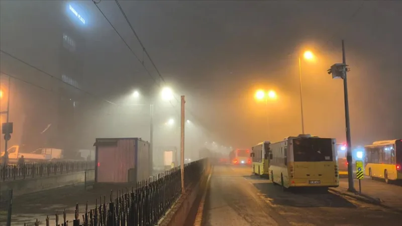 Fog affected some districts of Istanbul